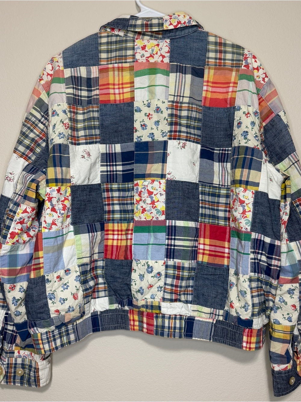 Polo Ralph Lauren Jacket Patchwork Bomber Floral Flower Pattern Womens XL NWT - Picture 4 of 6